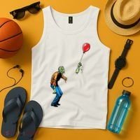Halloween Zombie Balloon Funny Cut Off Arm Tank Top thumb 4