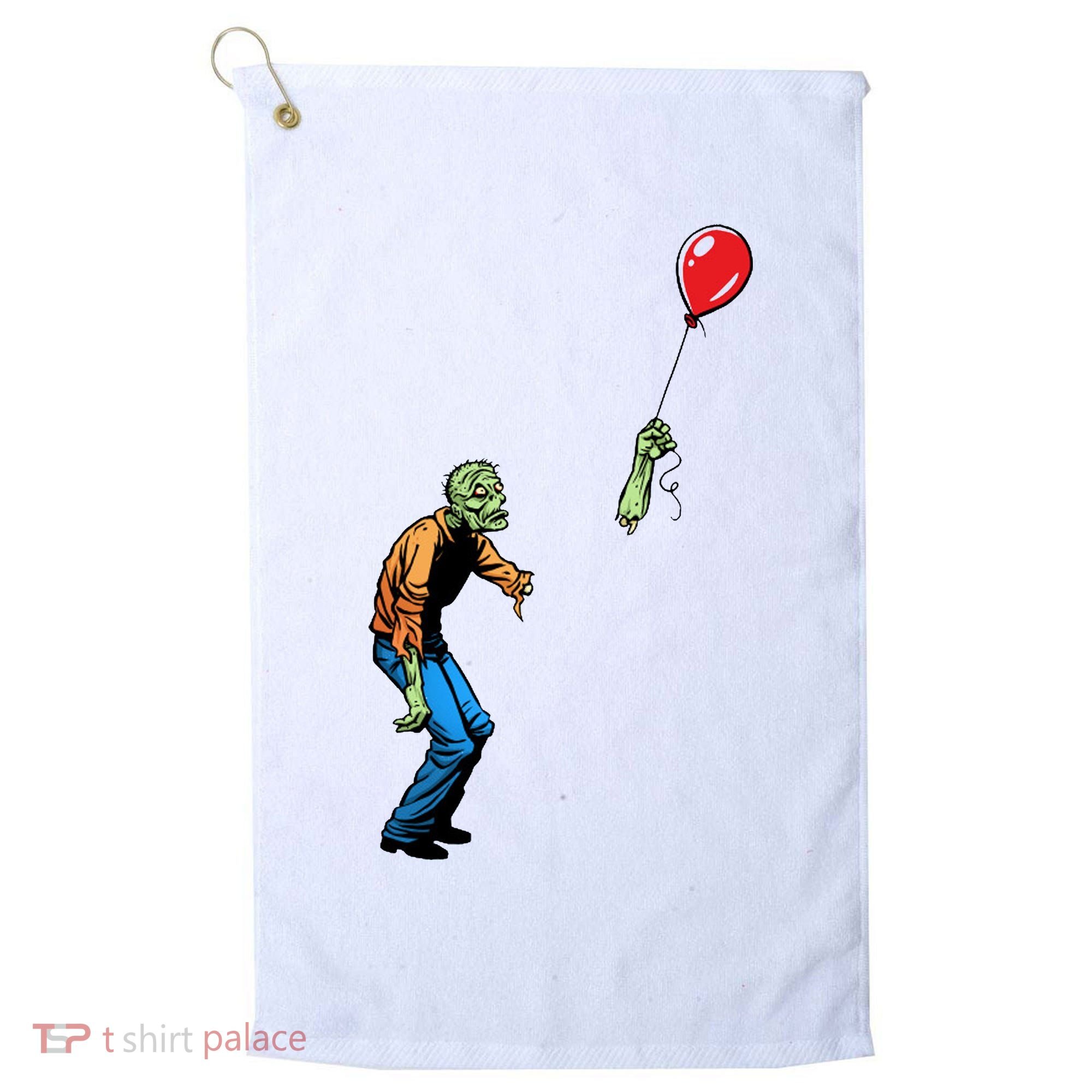 Halloween Zombie Balloon Funny Cut Off Arm Golf Towel