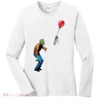 Halloween Zombie Balloon Funny Cut Off Arm Women's Long Sleeve Shirt thumb 0