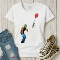 Halloween Zombie Balloon Funny Cut Off Arm Women's T-Shirt thumb 3