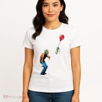Halloween Zombie Balloon Funny Cut Off Arm Women's T-Shirt thumb 4