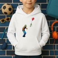 Halloween Zombie Balloon Funny Cut Off Arm Kids Hoodie thumb 2