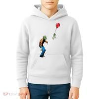 Halloween Zombie Balloon Funny Cut Off Arm Kids Hoodie thumb 4