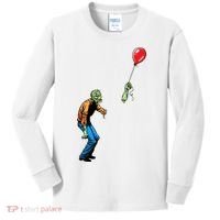 Halloween Zombie Balloon Funny Cut Off Arm Kids Long Sleeve Shirt thumb 0