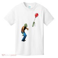 Halloween Zombie Balloon Funny Cut Off Arm Kids T-Shirt thumb 0