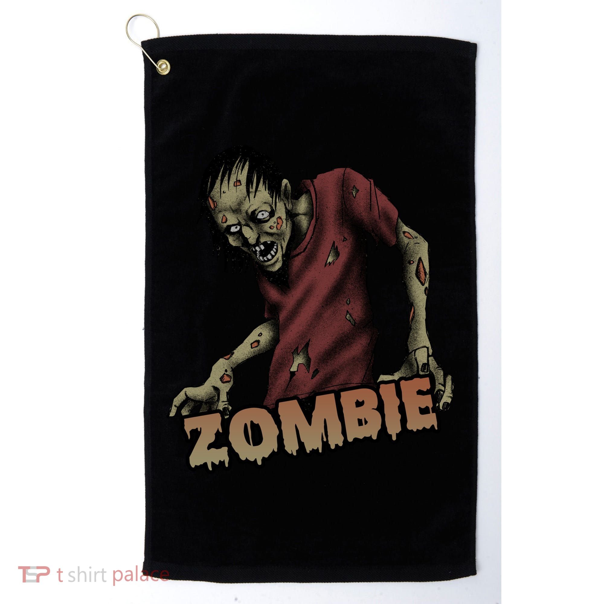 Horror Zombie Halloween Golf Towel