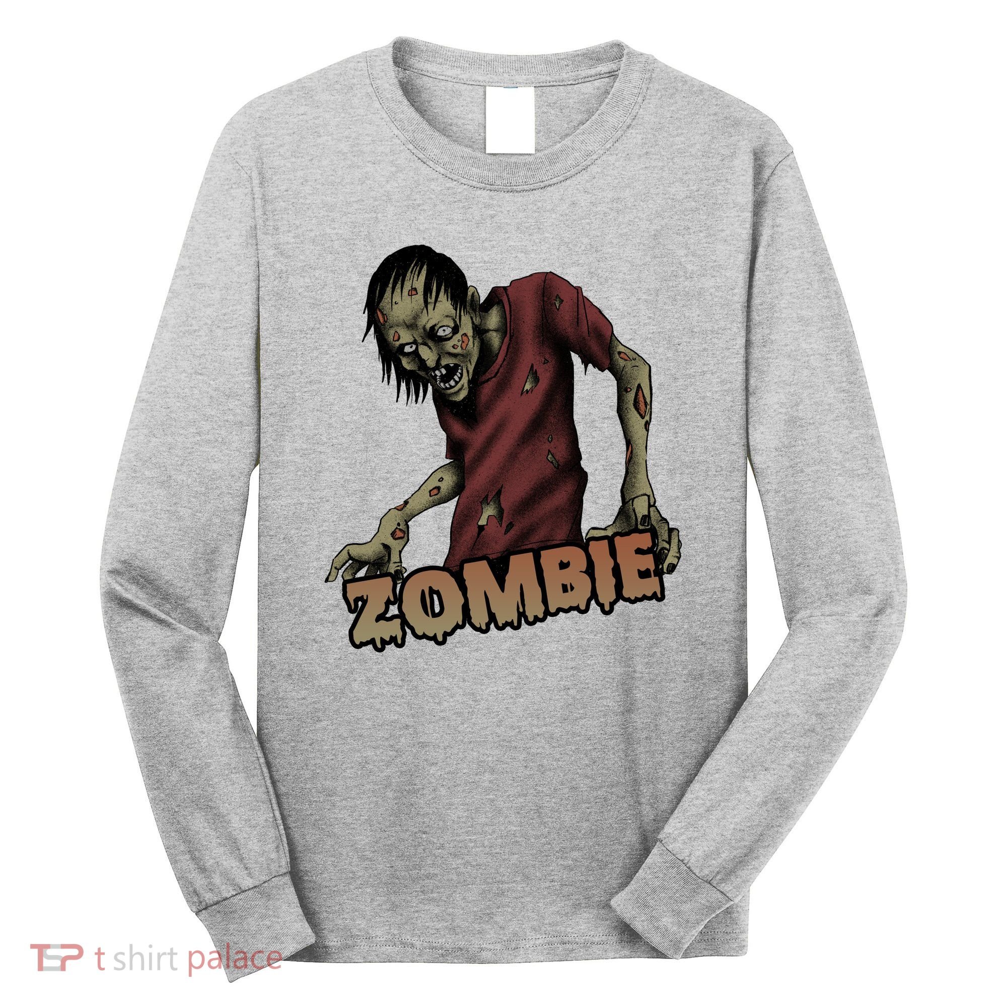 Horror Zombie Halloween Long Sleeve Shirt