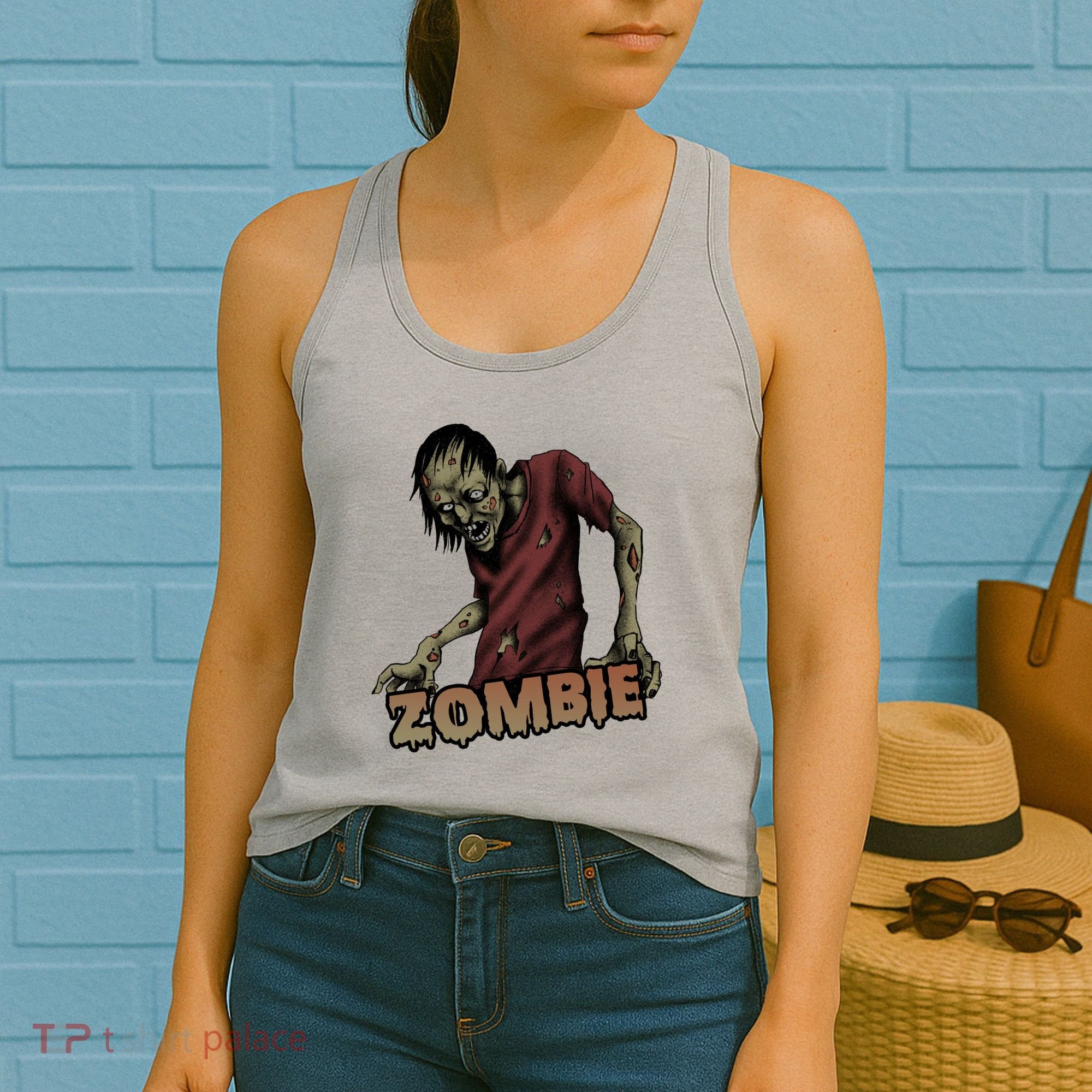 Horror Zombie Halloween Women's Tank Top