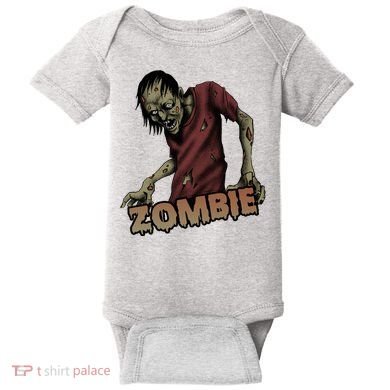 Horror Zombie Halloween Baby Bodysuit