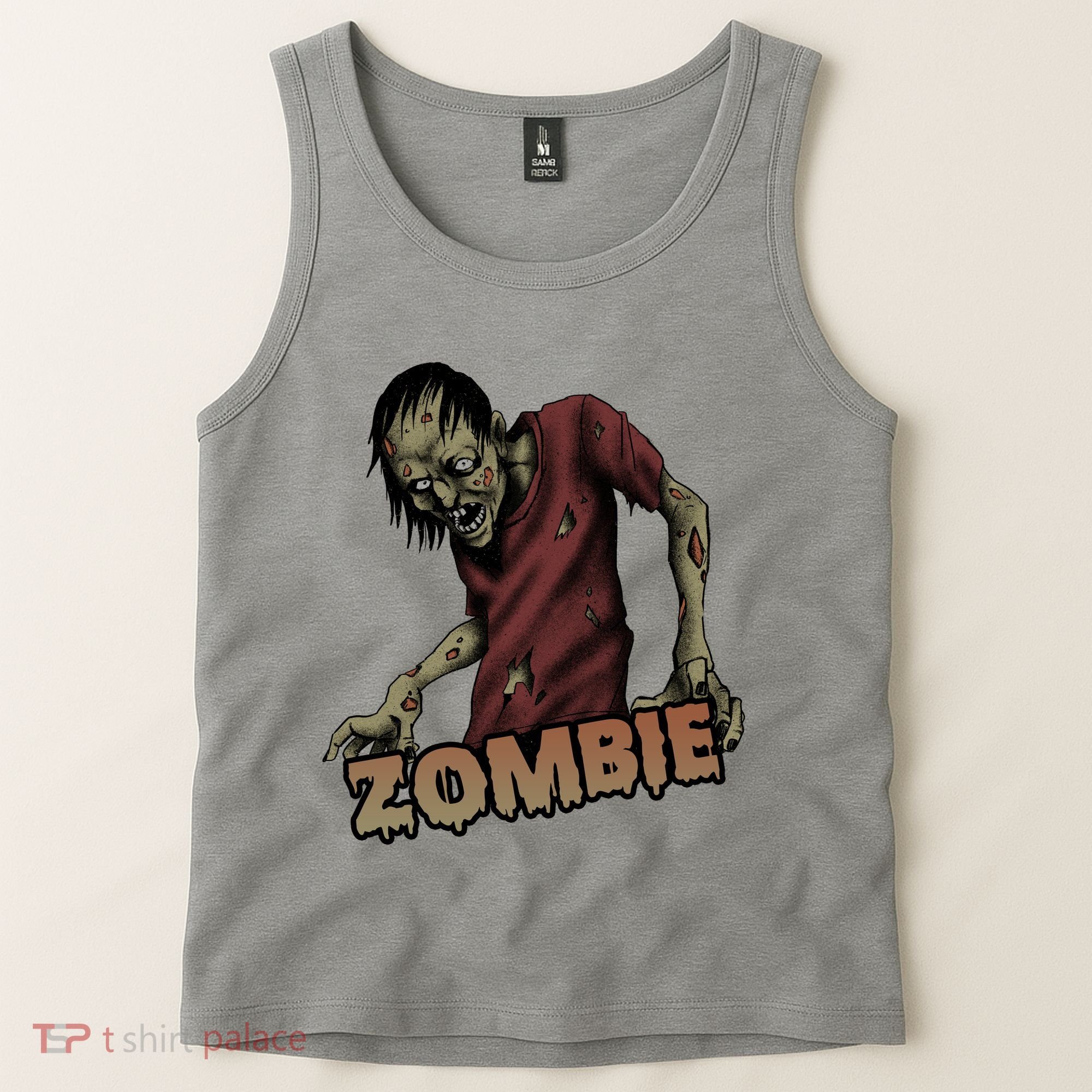 Horror Zombie Halloween Tank Top