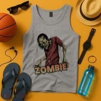 Horror Zombie Halloween Tank Top thumb 4