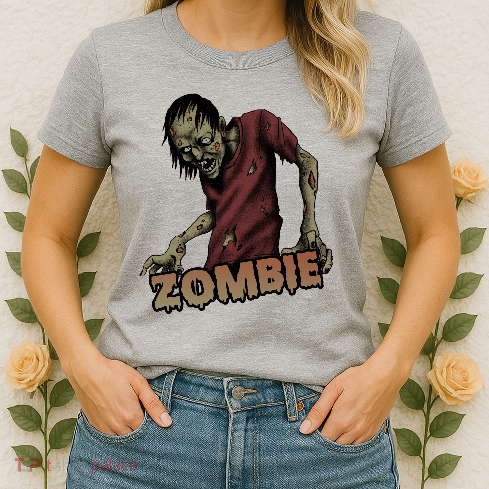 Horror Zombie Halloween Women's T-Shirt