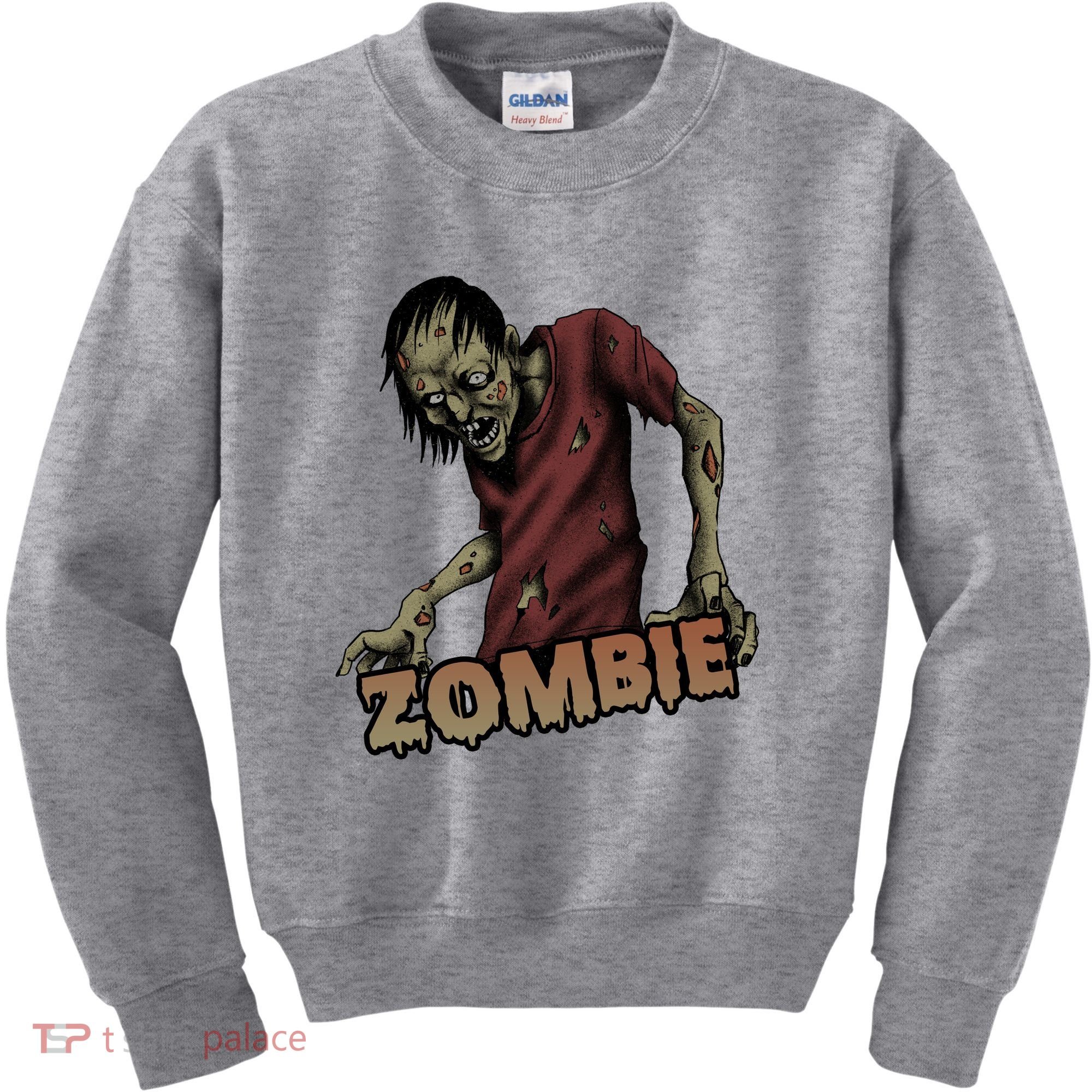 Horror Zombie Halloween Kids Sweatshirt