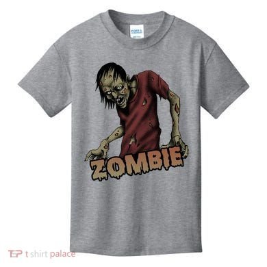 Horror Zombie Halloween Kids T-Shirt
