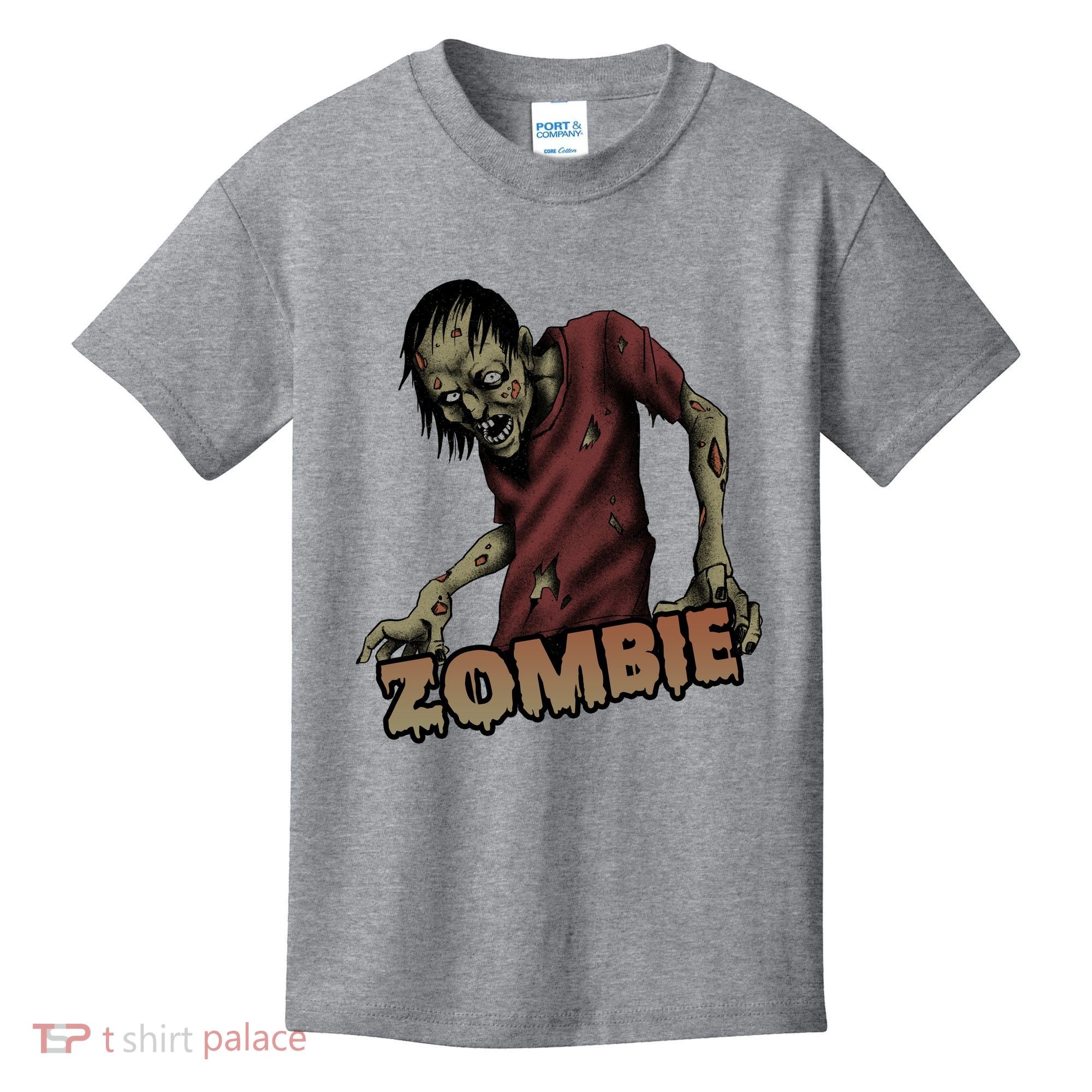 Horror Zombie Halloween Kids T-Shirt
