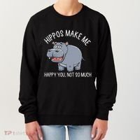 Hippopotamus Zookeeper Hippotology Hippo Lover Women's Sweatshirt thumb 0
