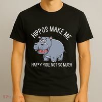 Hippopotamus Zookeeper Hippotology Hippo Lover T-Shirt thumb 3