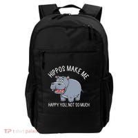 Hippopotamus Zookeeper Hippotology Hippo Lover Backpack thumb 0