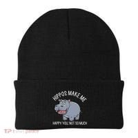 Hippopotamus Zookeeper Hippotology Hippo Lover Beanie thumb 0