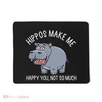 Hippopotamus Zookeeper Hippotology Hippo Lover Mousepad thumb 0