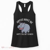 Hippopotamus Zookeeper Hippotology Hippo Lover Women's Tank Top thumb 0