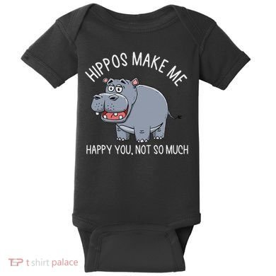 Hippopotamus Zookeeper Hippotology Hippo Lover Baby Bodysuit