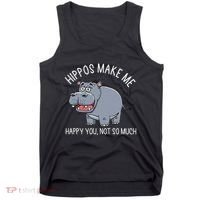 Hippopotamus Zookeeper Hippotology Hippo Lover Tank Top thumb 0