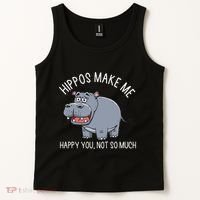 Hippopotamus Zookeeper Hippotology Hippo Lover Tank Top thumb 2