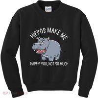 Hippopotamus Zookeeper Hippotology Hippo Lover Kids Sweatshirt thumb 0