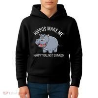 Hippopotamus Zookeeper Hippotology Hippo Lover Kids Hoodie thumb 4