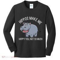 Hippopotamus Zookeeper Hippotology Hippo Lover Kids Long Sleeve Shirt thumb 0