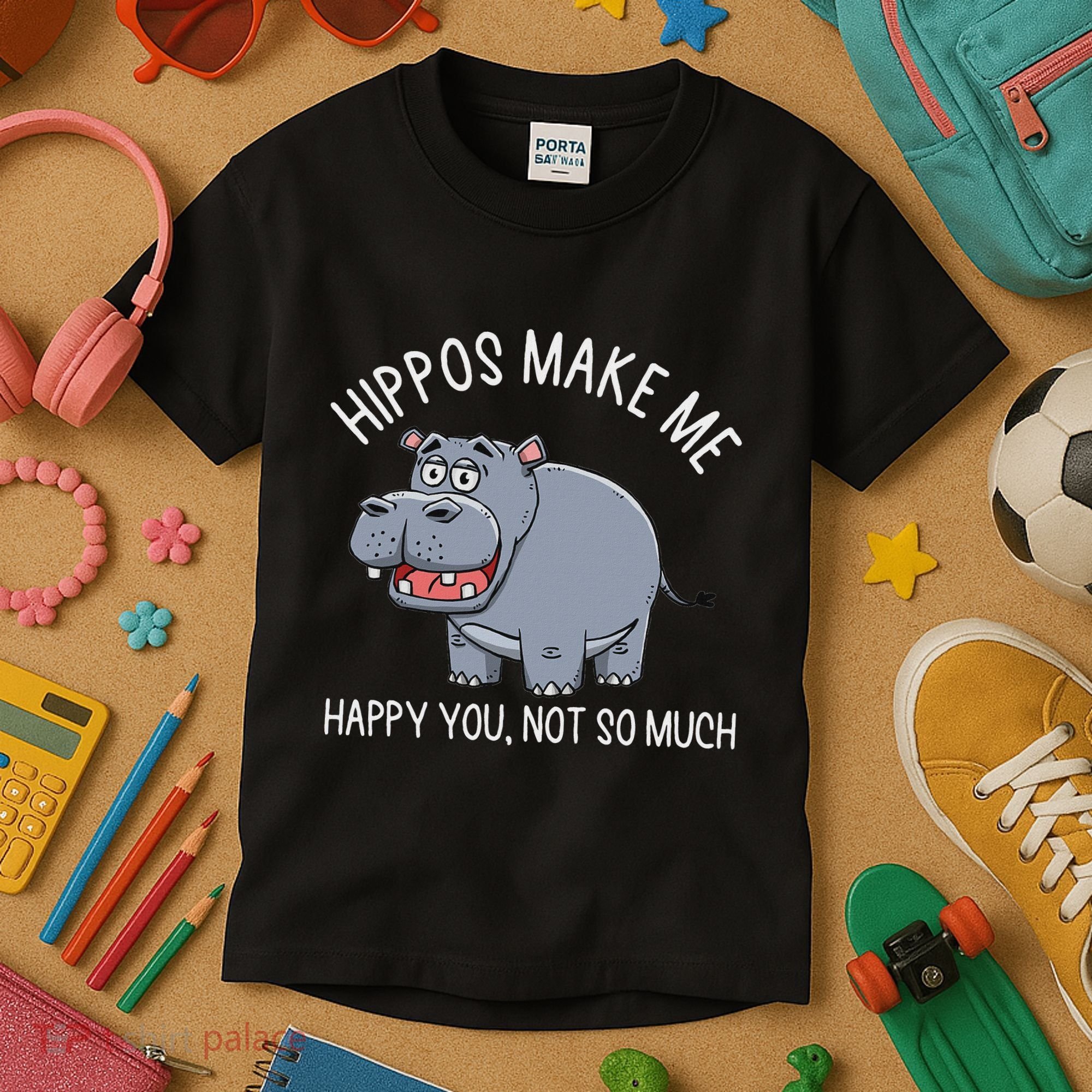 Hippopotamus Zookeeper Hippotology Hippo Lover Kids T-Shirt
