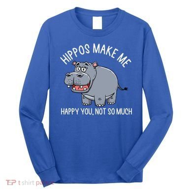 Hippopotamus Zookeeper Hippotology Hippo Lover Gift Long Sleeve Shirt