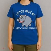 Hippopotamus Zookeeper Hippotology Hippo Lover Gift T-Shirt thumb 4