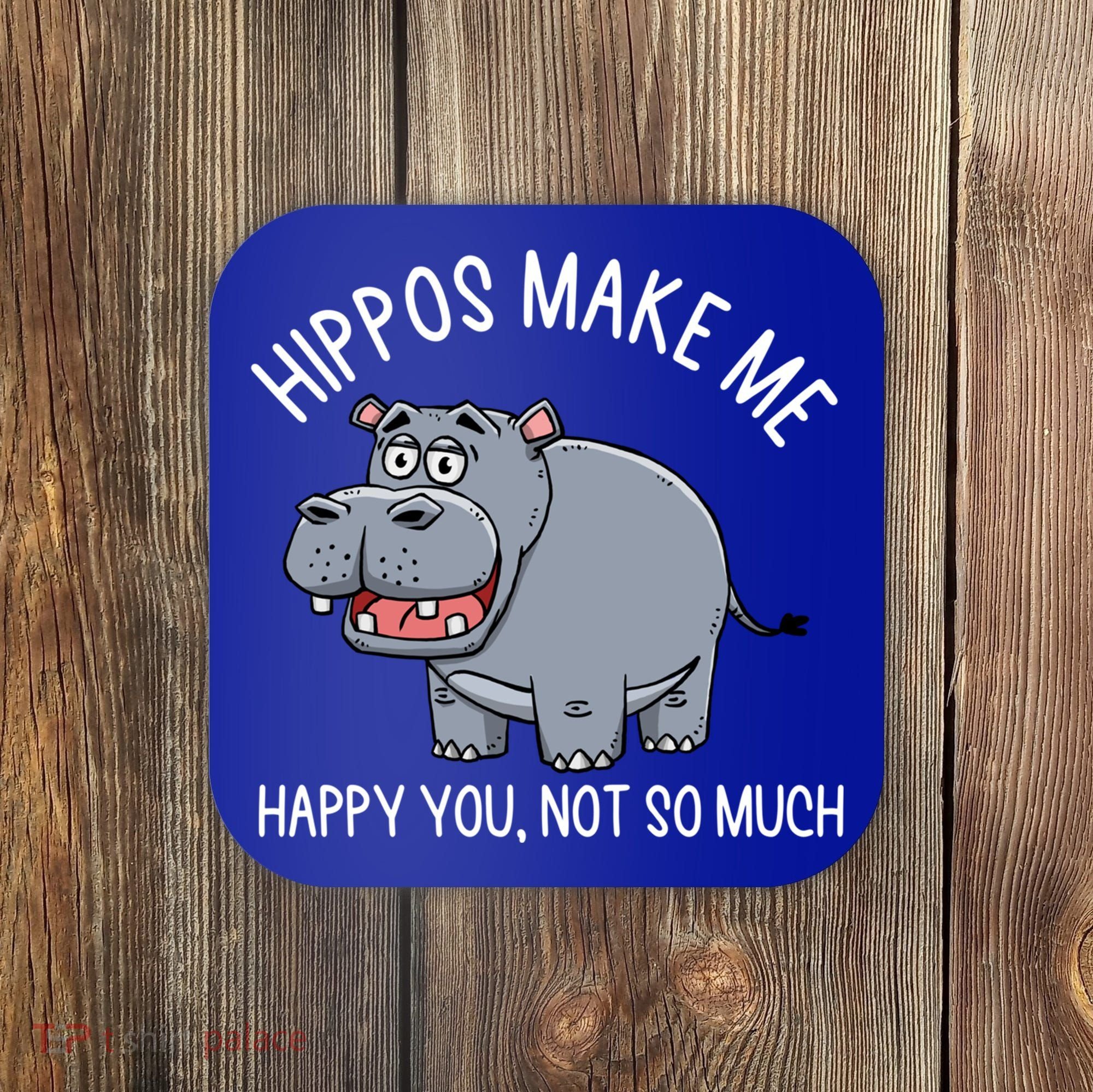 Hippopotamus Zookeeper Hippotology Hippo Lover Gift Coaster