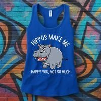Hippopotamus Zookeeper Hippotology Hippo Lover Gift Women's Tank Top thumb 3