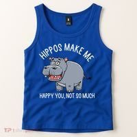 Hippopotamus Zookeeper Hippotology Hippo Lover Gift Tank Top thumb 2