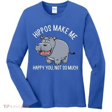 Hippopotamus Zookeeper Hippotology Hippo Lover Gift Women's Long Sleeve Shirt