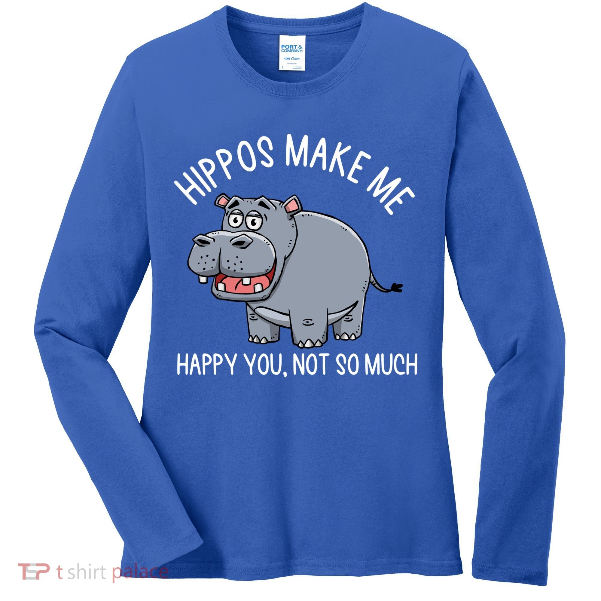Hippopotamus Zookeeper Hippotology Hippo Lover Gift Women's Long Sleeve Shirt