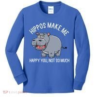 Hippopotamus Zookeeper Hippotology Hippo Lover Gift Kids Long Sleeve Shirt thumb 0