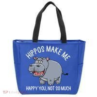 Hippopotamus Zookeeper Hippotology Hippo Lover Gift Tote Bag thumb 0