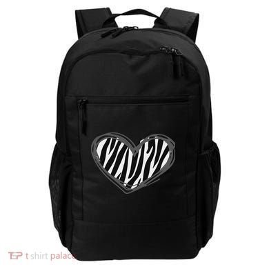 Heart Zebra Print For Zebra Lover Backpack