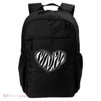 Heart Zebra Print For Zebra Lover Backpack thumb 0