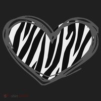 Heart Zebra Print For Zebra Lover Beanie thumb 2