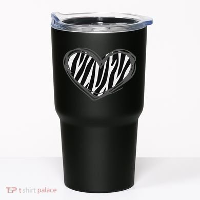 Heart Zebra Print For Zebra Lover Tumbler