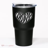 Heart Zebra Print For Zebra Lover Tumbler thumb 0