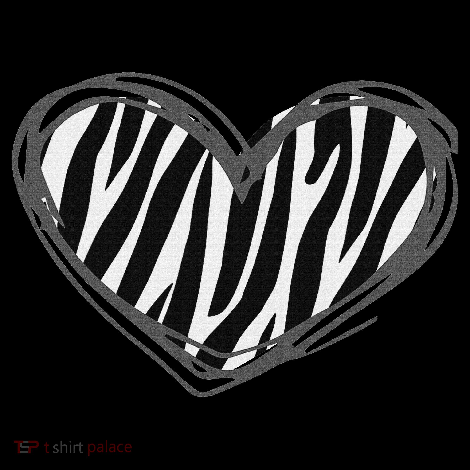 Heart Zebra Print For Zebra Lover Baby Bodysuit