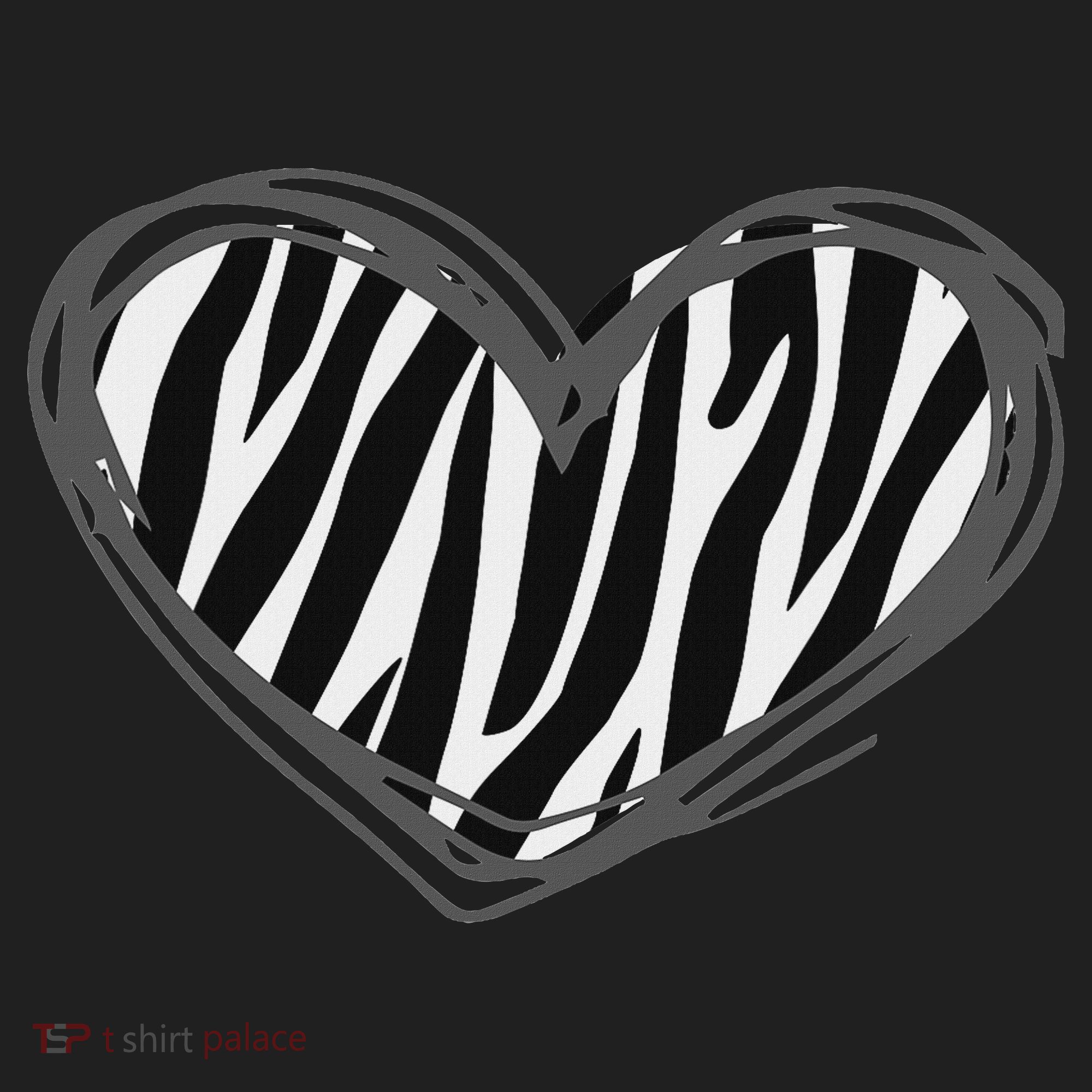 Heart Zebra Print For Zebra Lover Hat