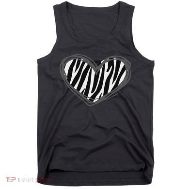 Heart Zebra Print For Zebra Lover Tank Top