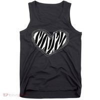 Heart Zebra Print For Zebra Lover Tank Top thumb 0
